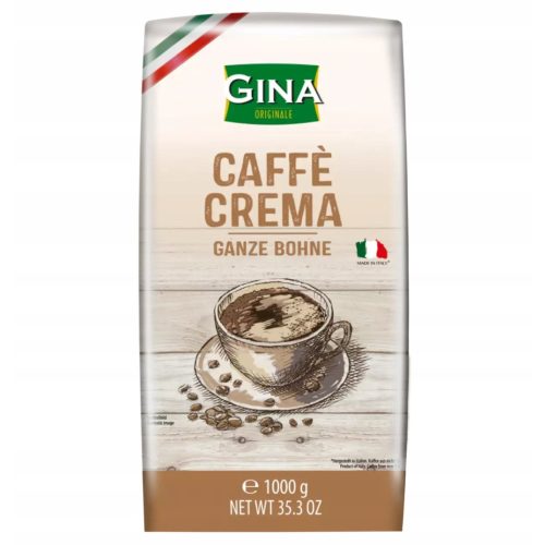 Caffé Crema szemes kávé Gina 1 Kg
