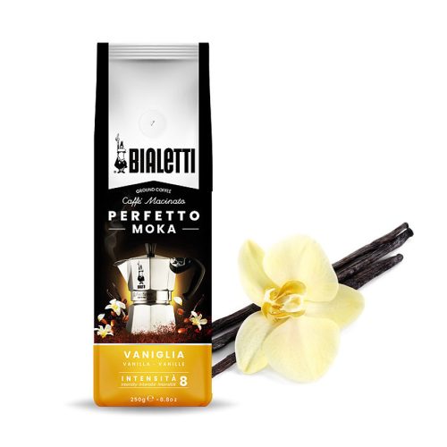 Bialetti Perfetto Moka Vanília ízű őrölt kávé 250g