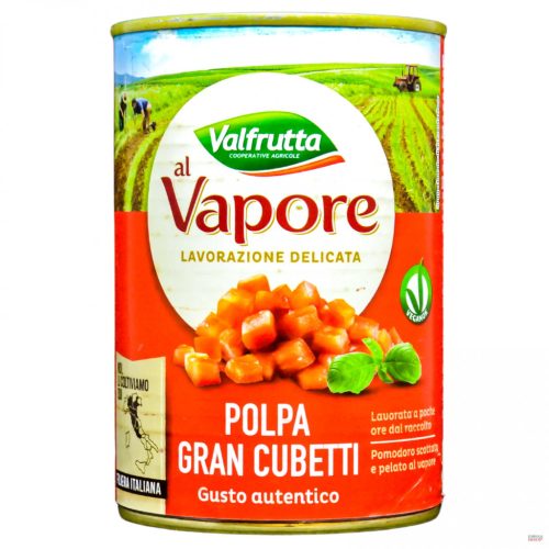 Polpa paradicsom darabolt  400 g Valfrutta