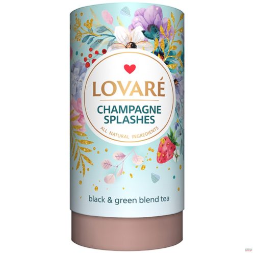 Lovaré tea 80g Fekete tea - Zöld tea keverék szamócás