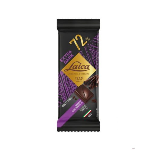 Laica 100g Extra Dark 72%
