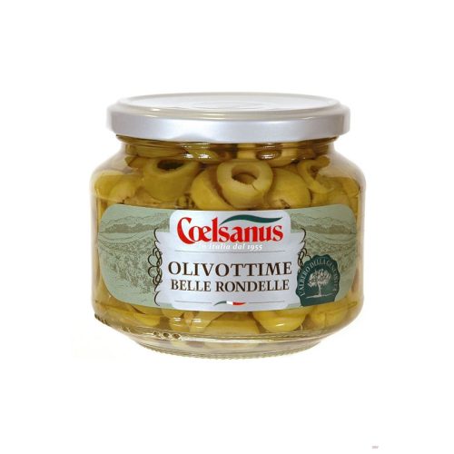 Olívabogyó zöld szeletelt 350g Coelsanus