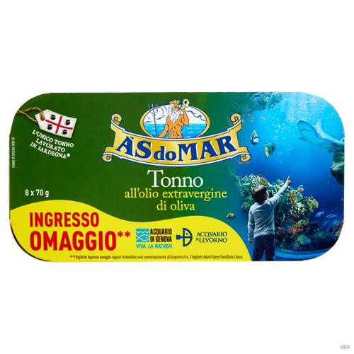 Tonhal extraszűz olívaolajban  8*70G ÁSdoMAR