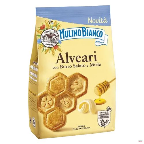 Alveari vajas,mézes keksz 300g Mulino Bianco