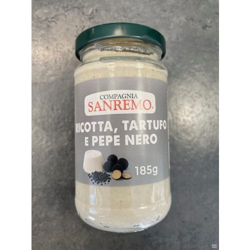 Pesto Ricotta,Szarvasgomba,Bors 185 g Sanremo