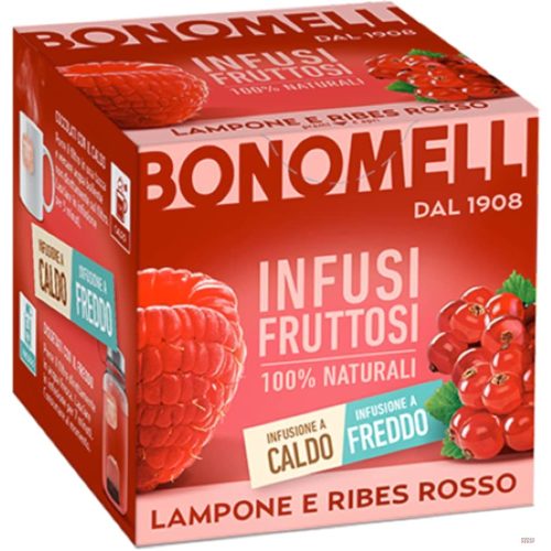 Infusi tea 10 filter Lampone e Ribes Bonomelli