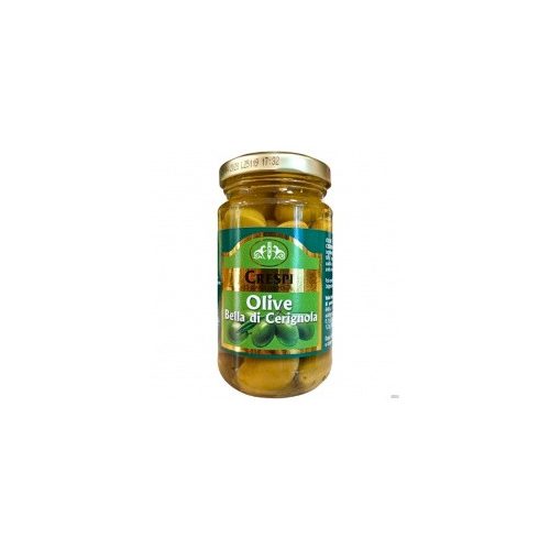 Olívabogyó zöld magos 185g Crespi