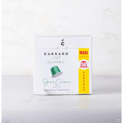 Carraro Nespresso Gran Crema alumínium kávé kapszula 50 db 