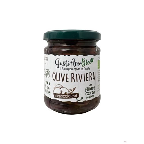Olívabogyó Riviera 190g Gusti Amo Bio