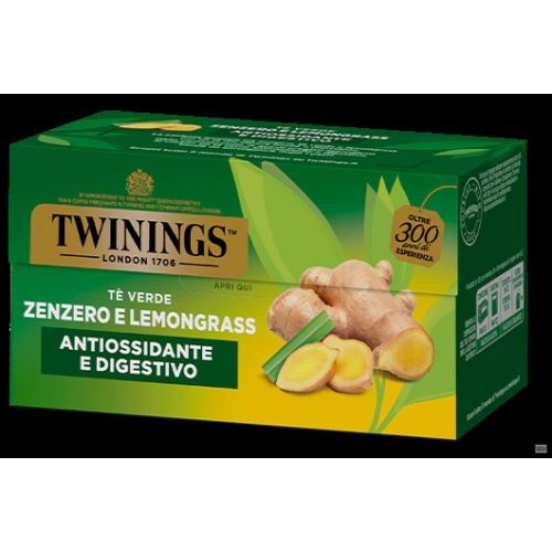 Twinings zöld tea gyömbér és citromfű 25*1,5g 