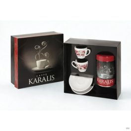 Karalis ajándék szett 250g + 2 eszpresszo szett