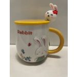 Bögre + kerámia tető + nyuszis kanál