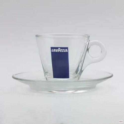 Lavazza espresso üveg csésze+alj Port Blue