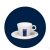 Lavazza cappuccino  csésze+alj Port Blue