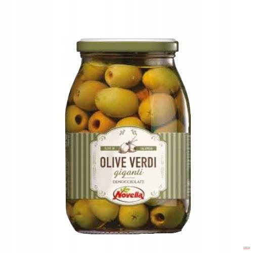 Olívabogyó zöld magozott  GIGANTI 980 g Novella