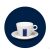 Lavazza Americano  csésze+alj Port Blue