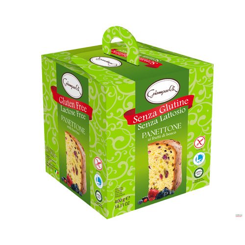 Panettone Glutén,Laktóz mentes frutti di bosco 400g Giampaoli