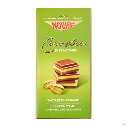 Novi táblás csokoládé Cuadro 110g pistacchio