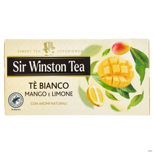 Fehér tea mangóval és citrommal 20 filter Sir Winston Tea