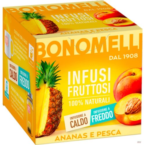 Infusi tea 10 filter ananas e pesca Bonomelli