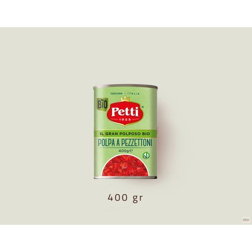 Paradics darabolt 100 % Toscán paradicsomból Petti 400 g BIO